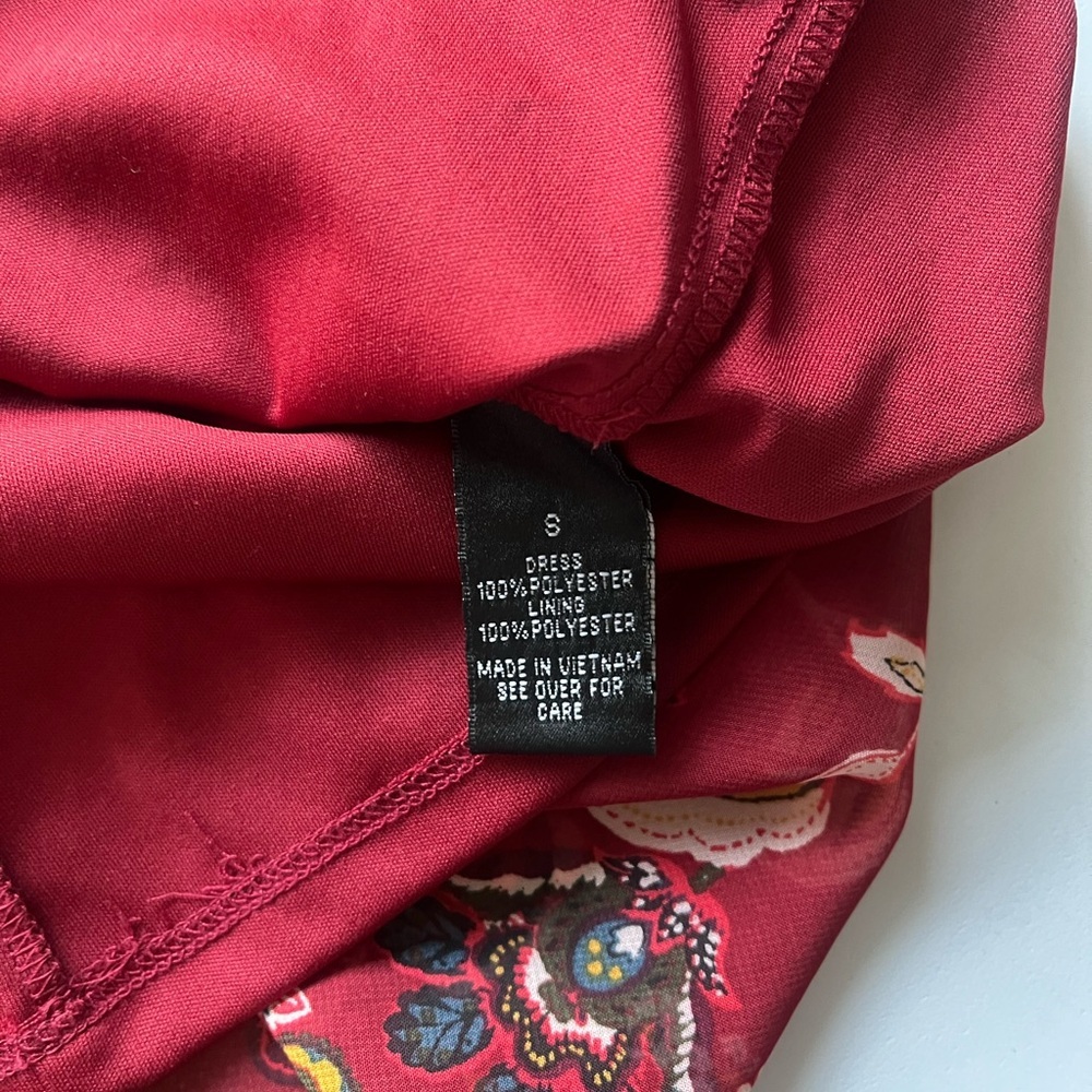 A. Byer Red and White Ruffled Off-the-Shoulder Sundress - Picture 6 of 9